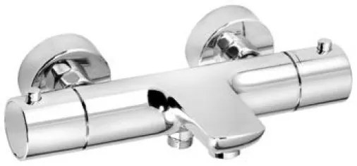 Kludi Objekta baterie cadă-duș perete cu termostat crom 352010538