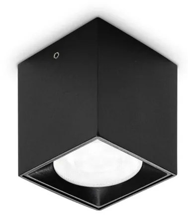 Spot LED aplicat Dot pl square 3000k negru