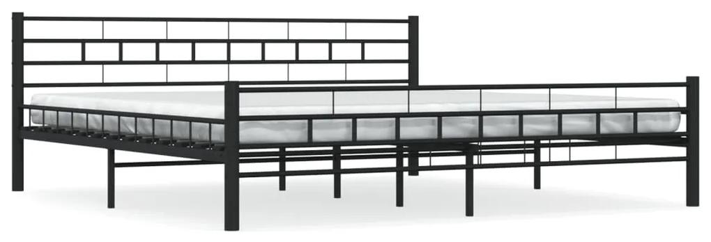 285280 vidaXL Cadru de pat, negru, 180 x 200 cm, oțel