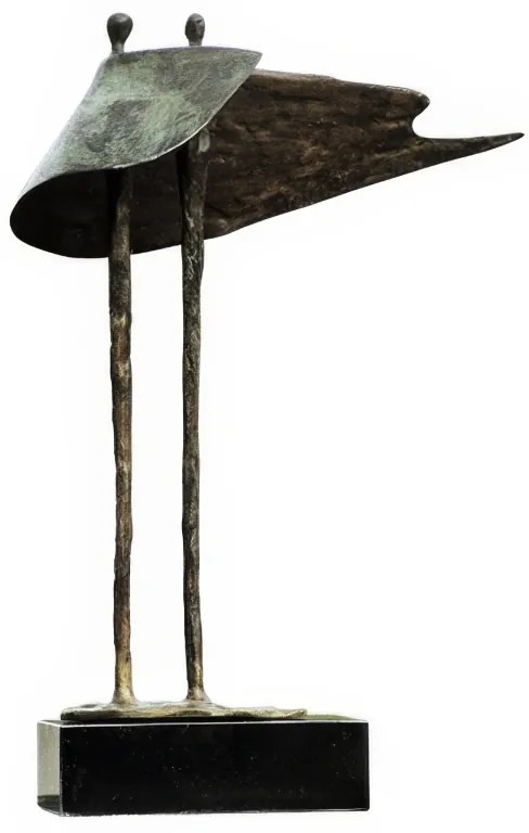 Statueta bronz masiv "Ocrotire"