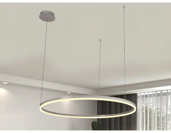 Lustră LED dimabilă pe cablu LED/55W/230V 3000-6500K + telecomandă
