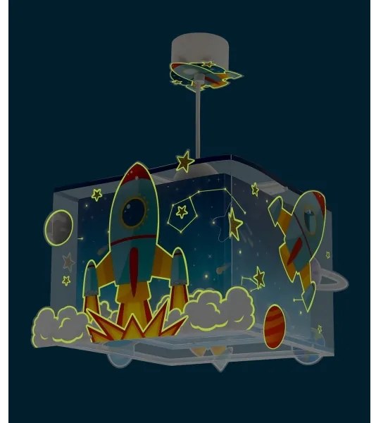 Lustră pentru copii ROCKET 1xE27/15W/230V Dalber 63352