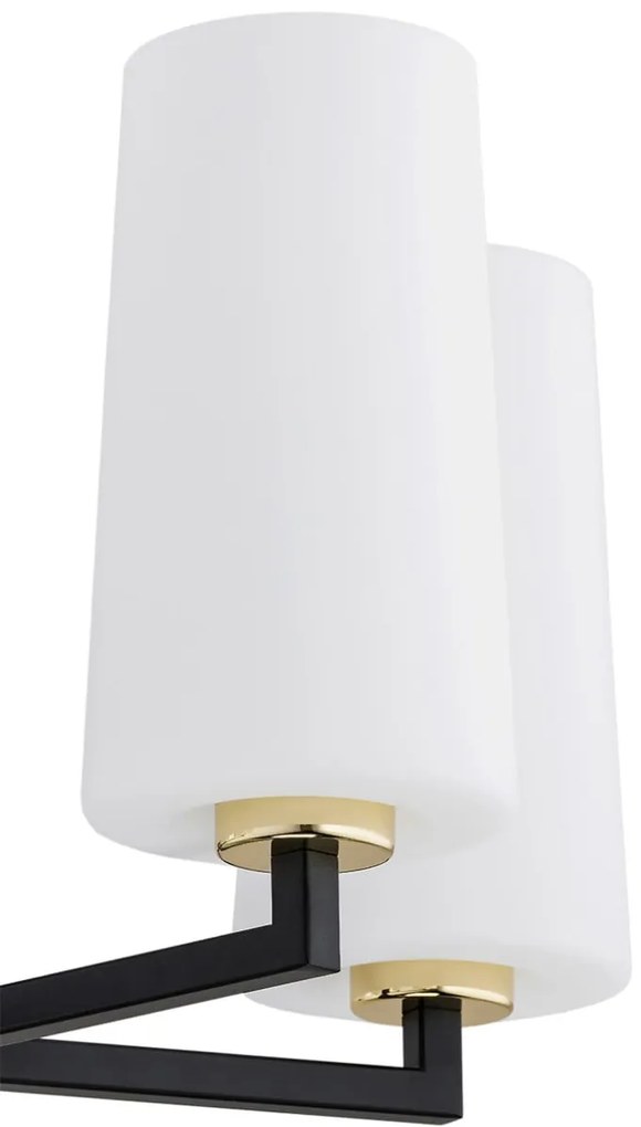 Lustra cu 5 brate design modern CAMELOT PLUS negru