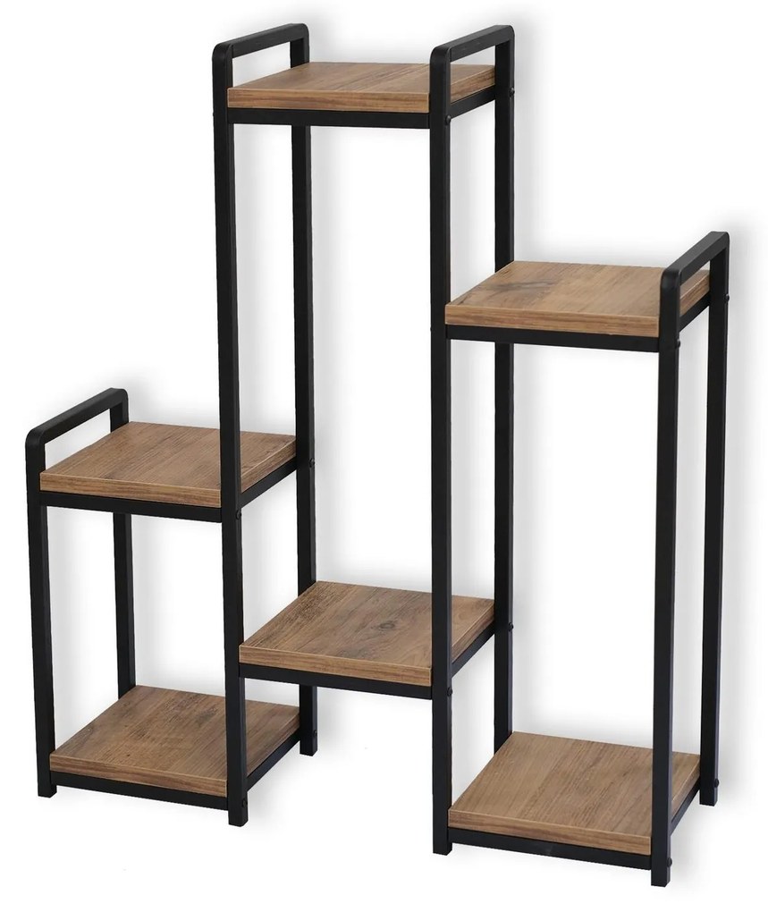 Ghiveci de flori decorativ Vopamo 2 (pin atlantic + negru). 1093630