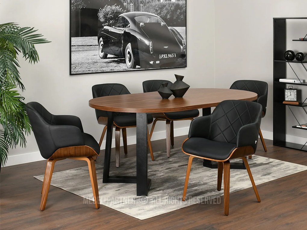 Scaun Sorien K (negru + nuc). 1111268