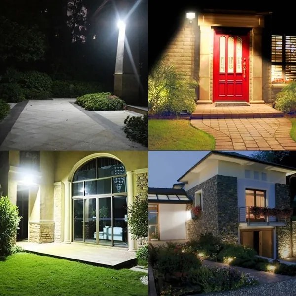 Proiector LED exterior 200W, 230V, 4500K, IP65, negru