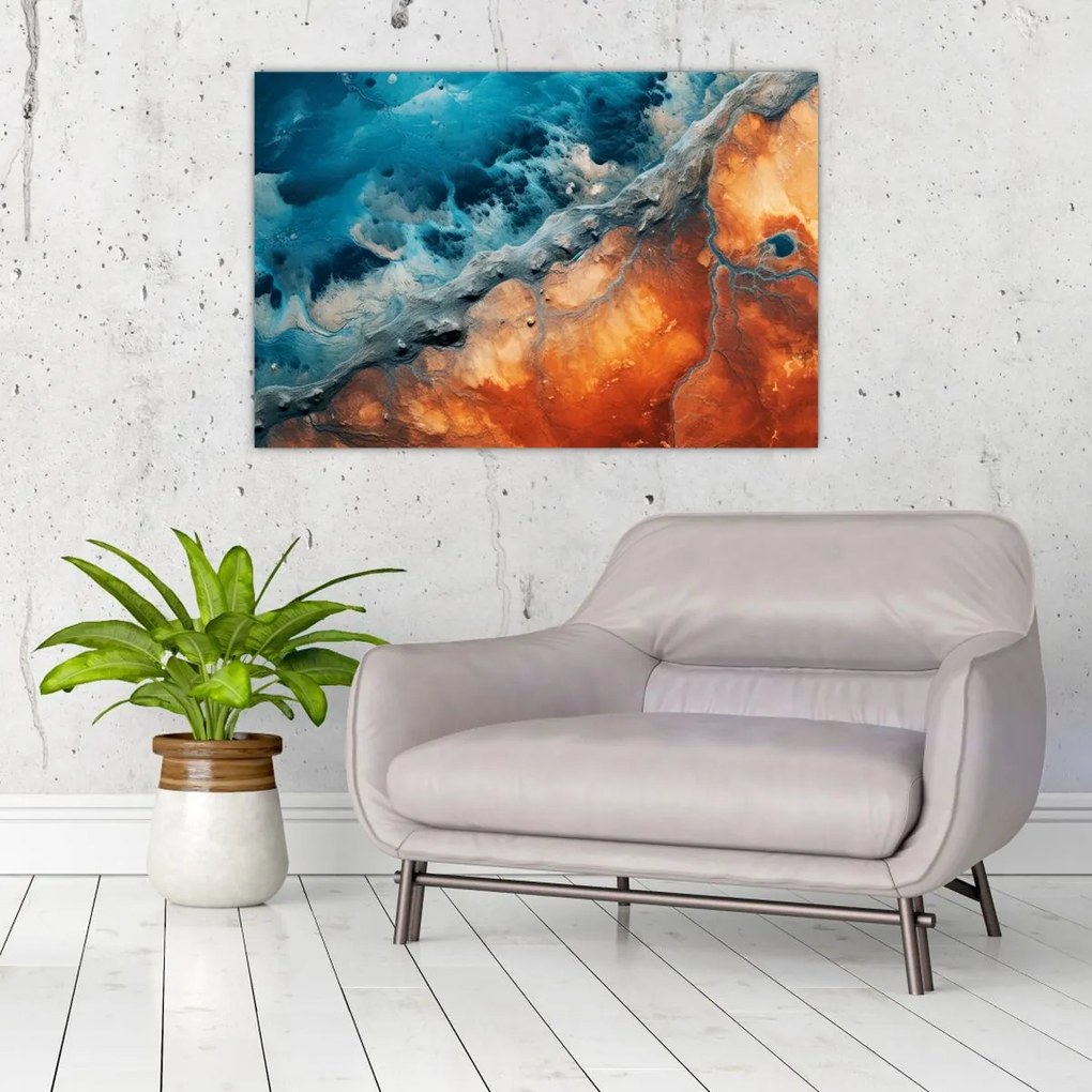 Tablou - Apă și foc (90x60 cm)