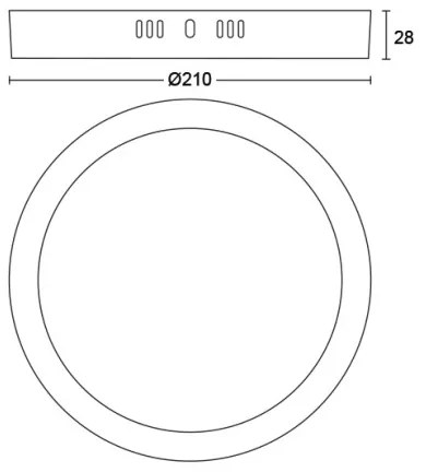 Plafonieră LED MAGNEOS LED/12W/230V 2700K neagră Philips