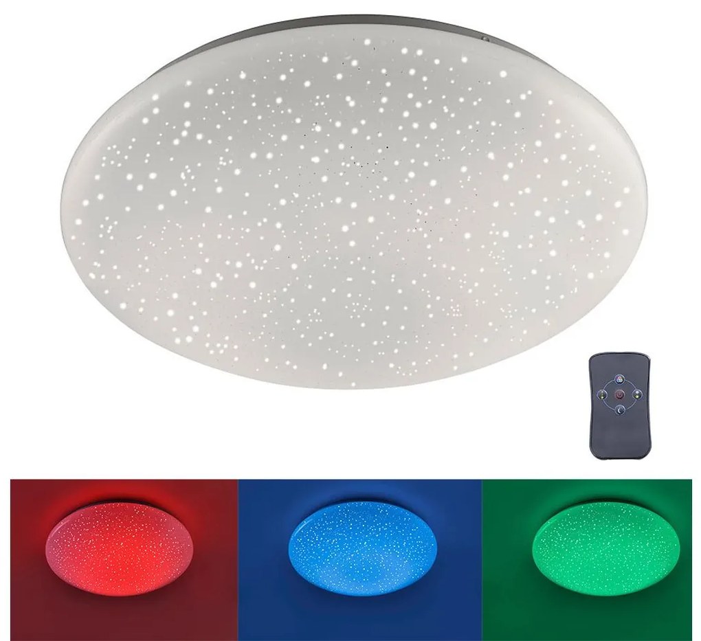 Plafonieră LED RGB dimabilă SKYLER LED/18W/230V Leuchten Direkt 14242-16 + telecomandă