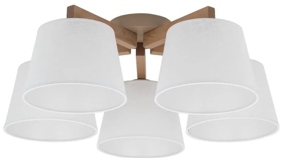 Brilagi - Lustră aplicată LATTE SABIA 5xE27/15W/230V pin/alb