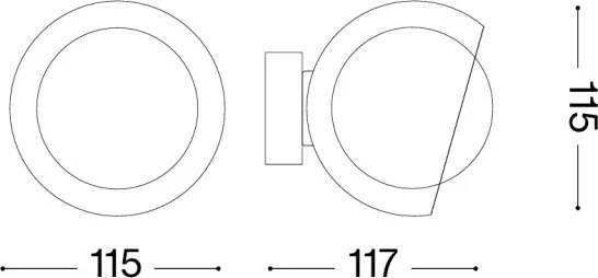 Ideal Lux - Aplică LED BLOOM 1xG9/3W/230V, neagră
