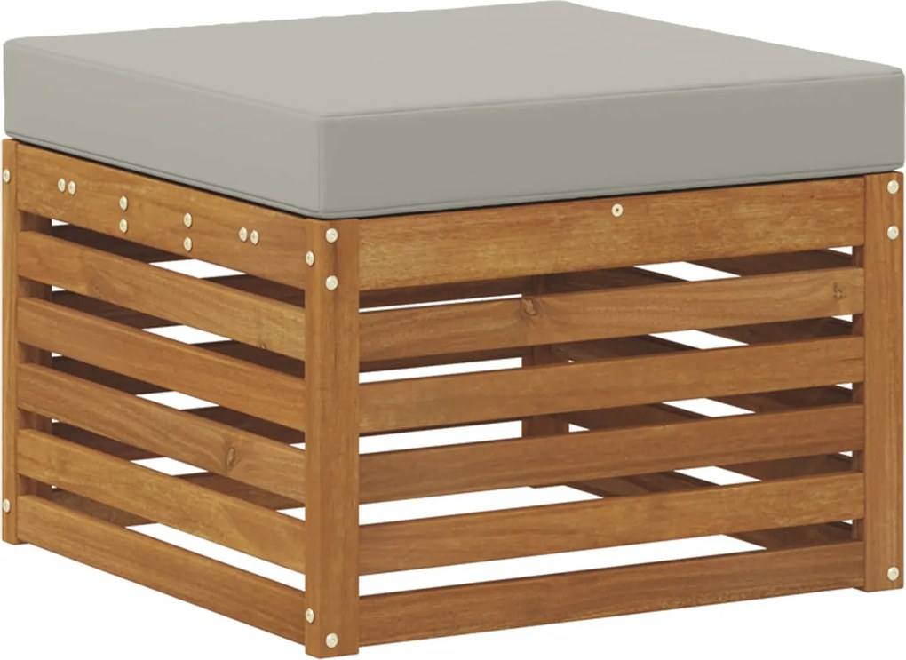 vidaXL Taburet pentru exterior Lemn Solid de Acacia natural