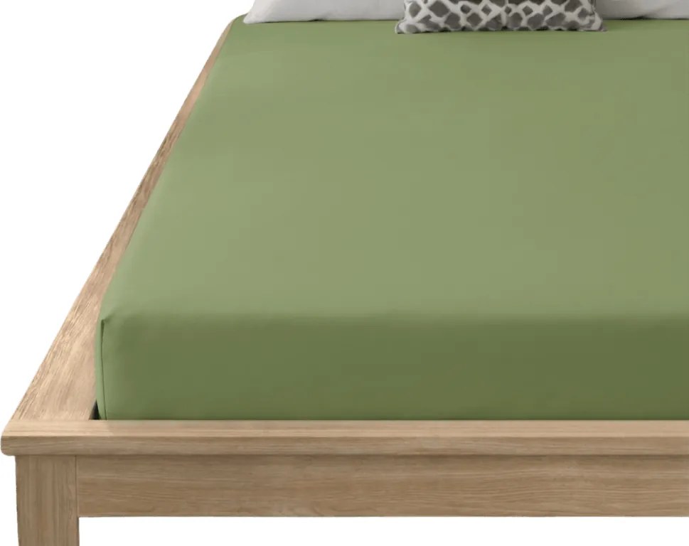 Cearsaf din microfibra MICROVELLE verde olive 90x200 cm