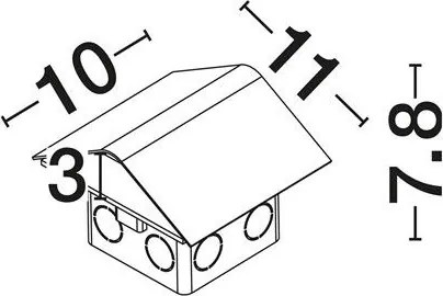 Corp incastrabil sol exterior LED 3000K, IP67 IK10 MEX