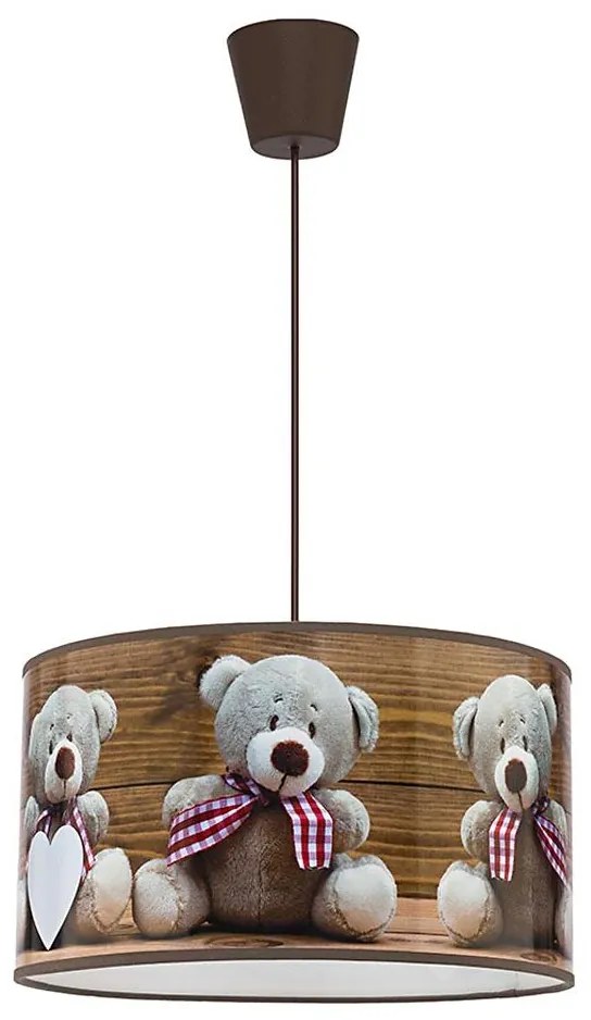 Lustră pe cablu pentru copii Duolla BEARS 1xE27/40W/230V d. 35 cm