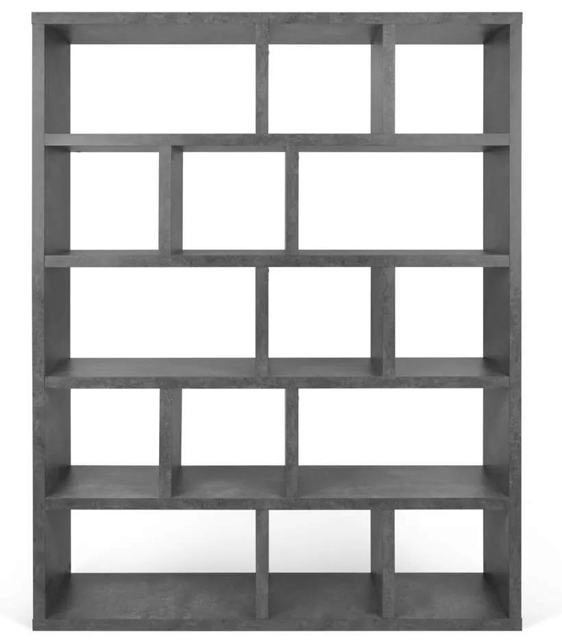 Bibliotecă gri cu aspect de beton 150x198 cm Berlin – TemaHome