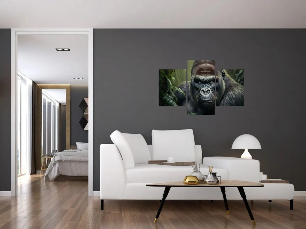 Tablou - Portret de gorilă (90x60 cm)