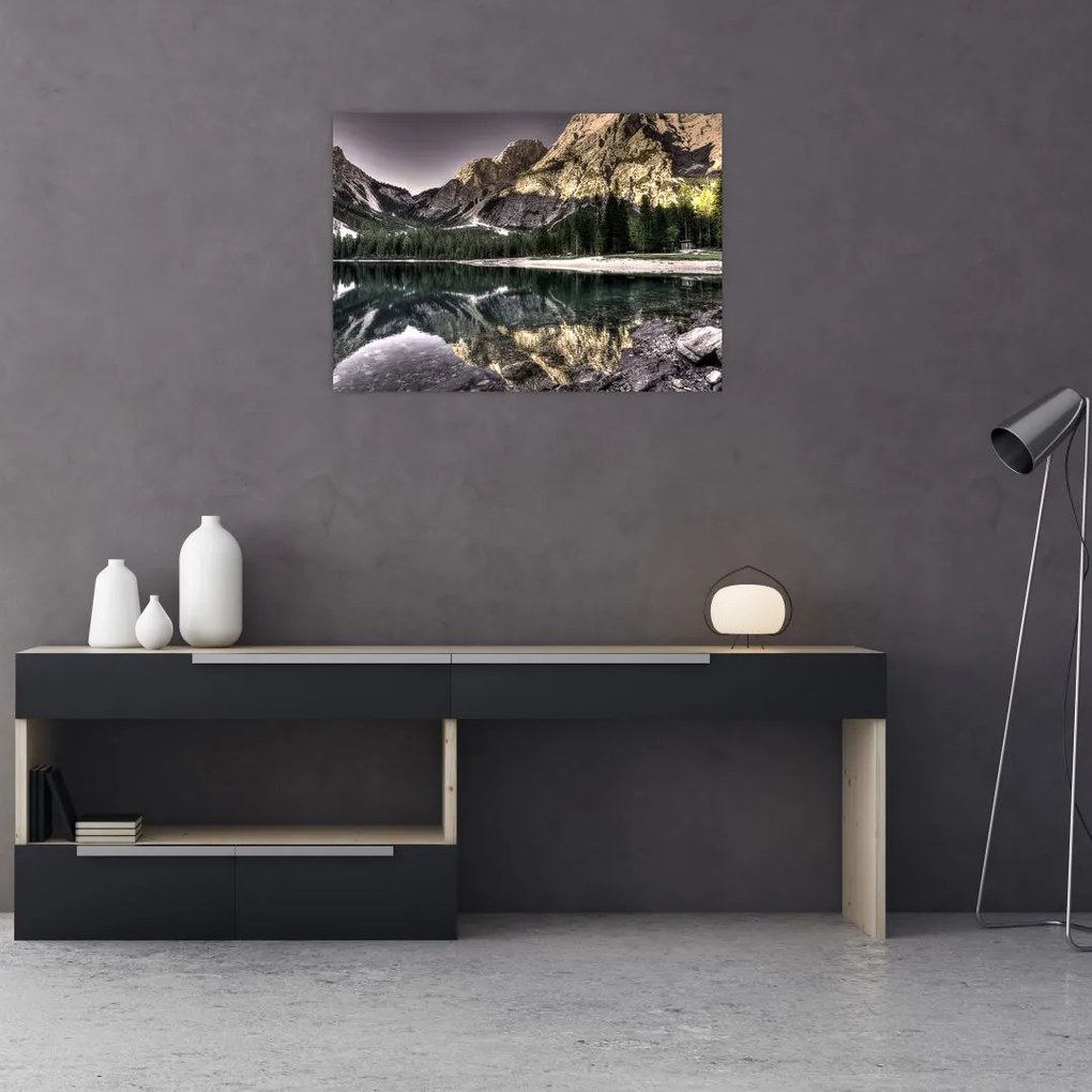 Tablou cu lac montan (70x50 cm)