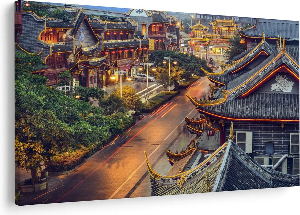 Tablou - Qintai Road, Chengdu, China (90x60 cm)