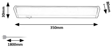 Corp de iluminat LED pentru corpuri de bucătărie Rabalux 78057 EASY LIGHT LED/5W/230V 4000K alb