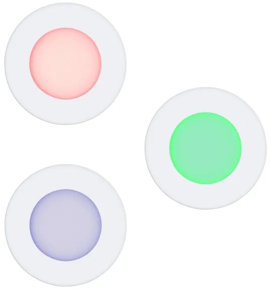 Eglo 32881 - Set de 3 spoturi LED RGB reglabile, încastrate FUEVA-C, 1x LED/3W/230V