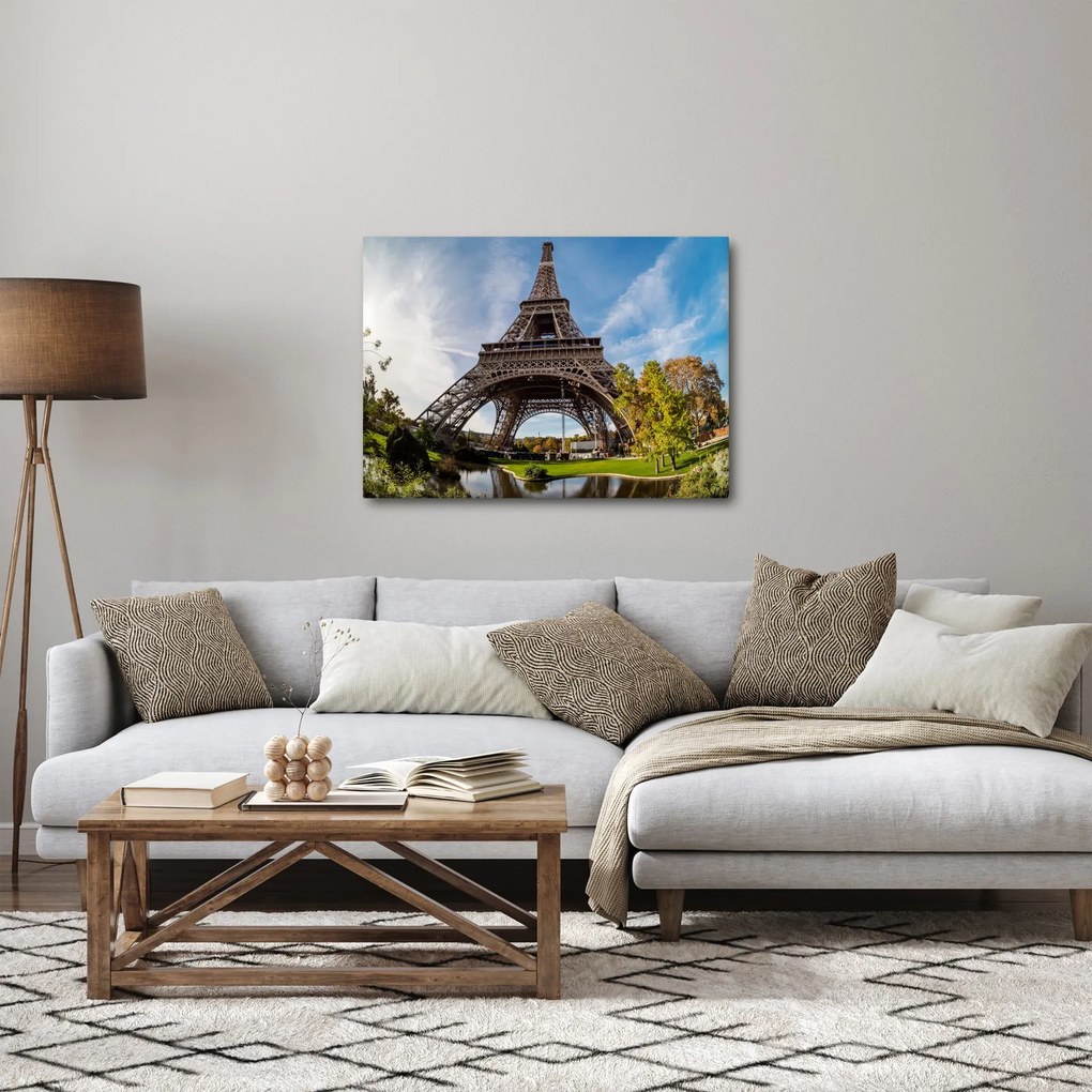 Tablou - Turnul Eiffel colorat (70x50 cm)