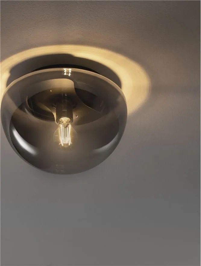 Plafoniera LED design decorativ EBONY Smokey Gray, NVL-9236501