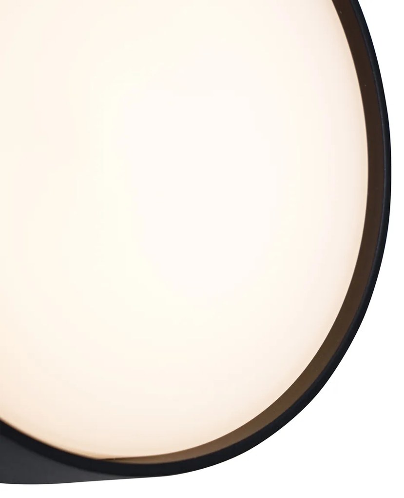 Plafoniere de perete moderne pentru exterior negru incl. LED IP65 - Dop