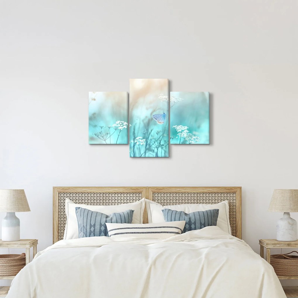 Tablou - Fluture în albastru (90x60 cm)