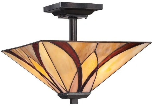 Elstead QZ-ASHEVILLE-SF - Lustru pe tijă Tiffany ASHEVILLE 2xE27/100W/230V