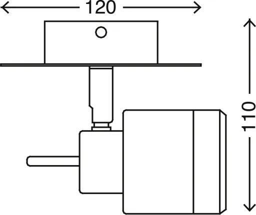Aplică LED pentru baie Briloner 2733-018 SPLASH LED/4W/230V IP44