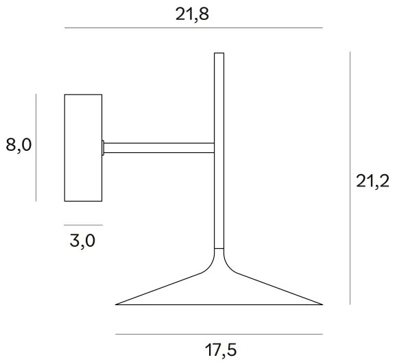 Lampă LED de perete MAXLIGHT W0303 HANA LED/6W/230V negru
