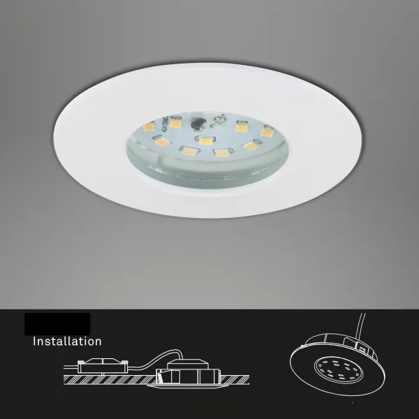 SET 3x corp de iluminat LED încastrat pentru baie Briloner 7231-036 LED/5,5W/230V IP44