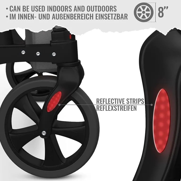 JAGO Cărucior cu patru roți pentru persoanele în vârstă, 67