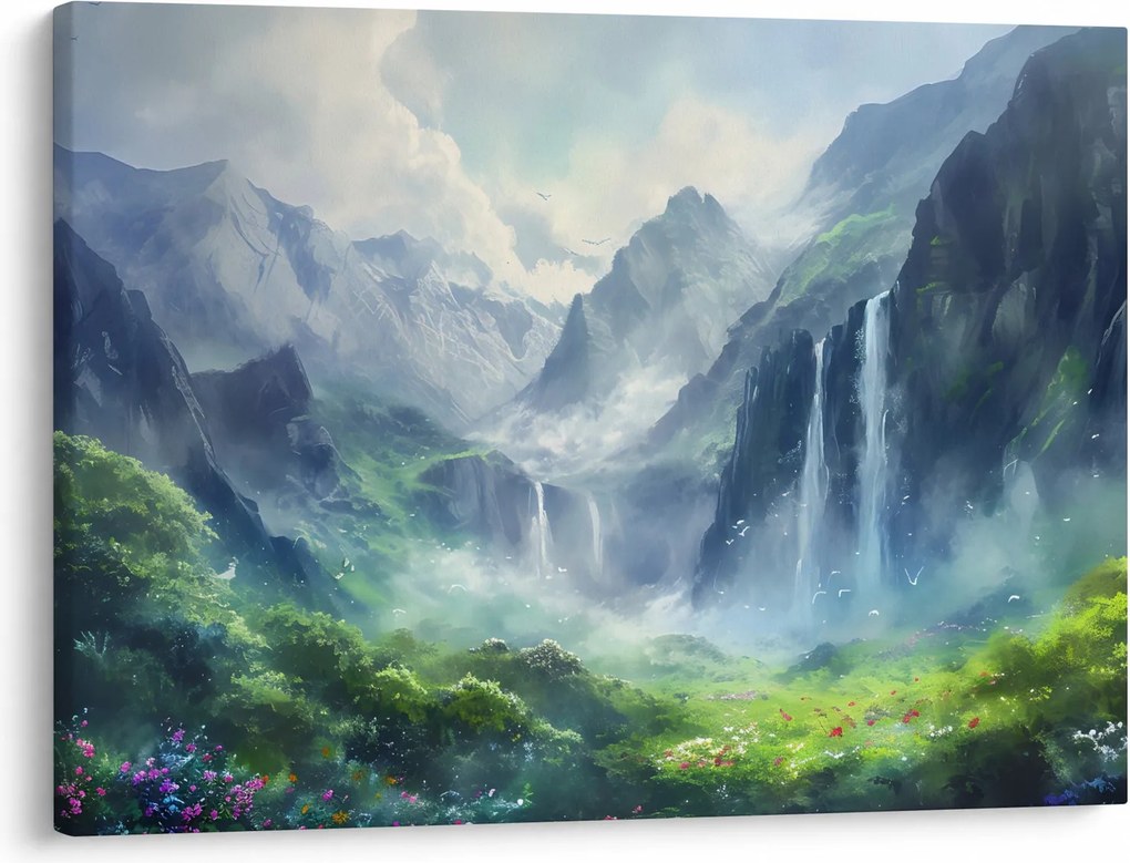 Tablou - Valea cascadelor (70x50 cm)