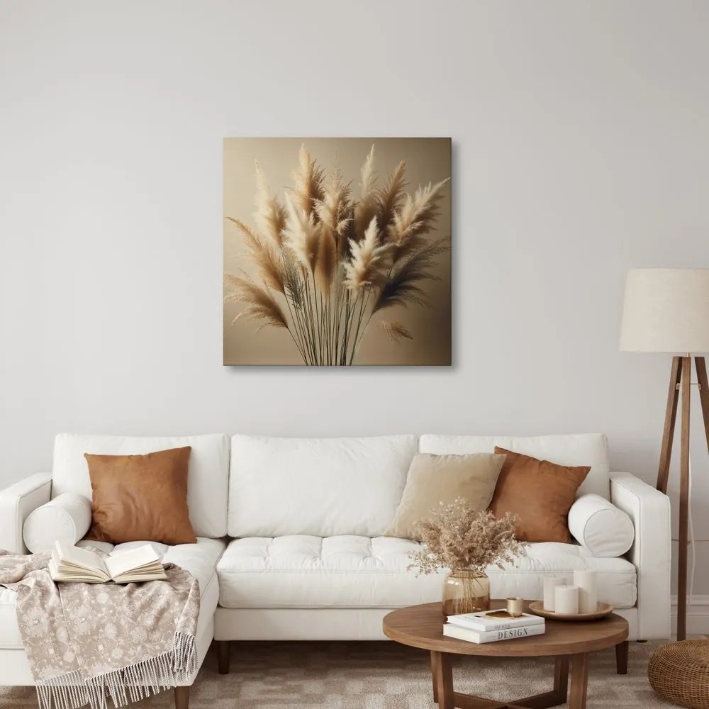 Tablou fire delicate de iarbă pampas