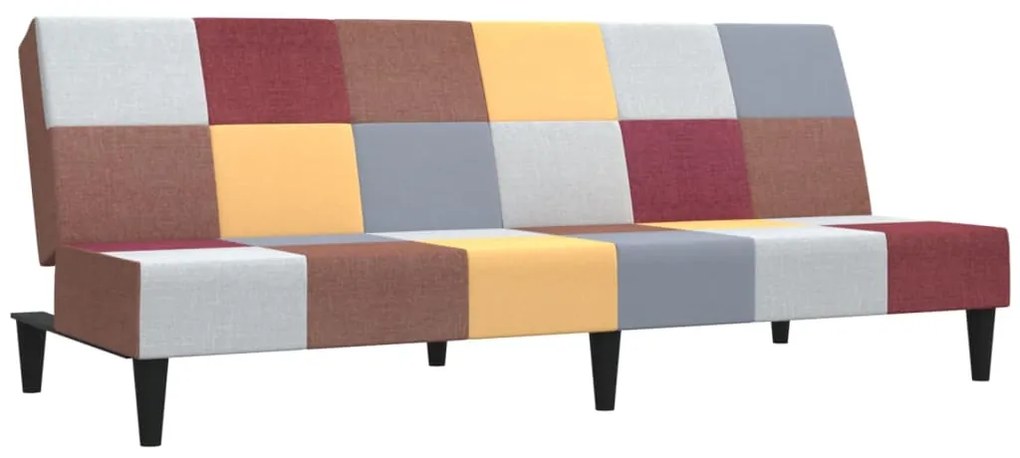 337475 vidaXL Canapea extensibilă cu 2 locuri, material textil