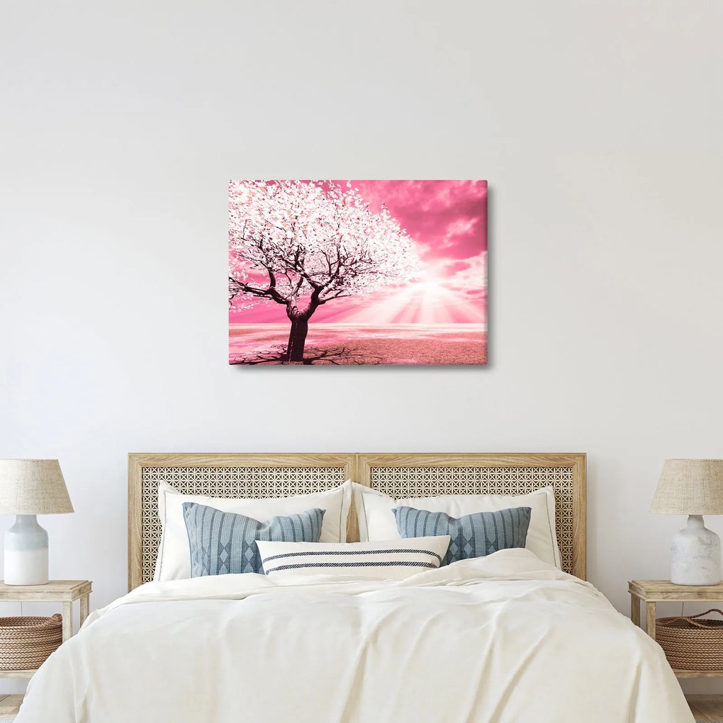 Tabloul cu pomul roz (70x50 cm)