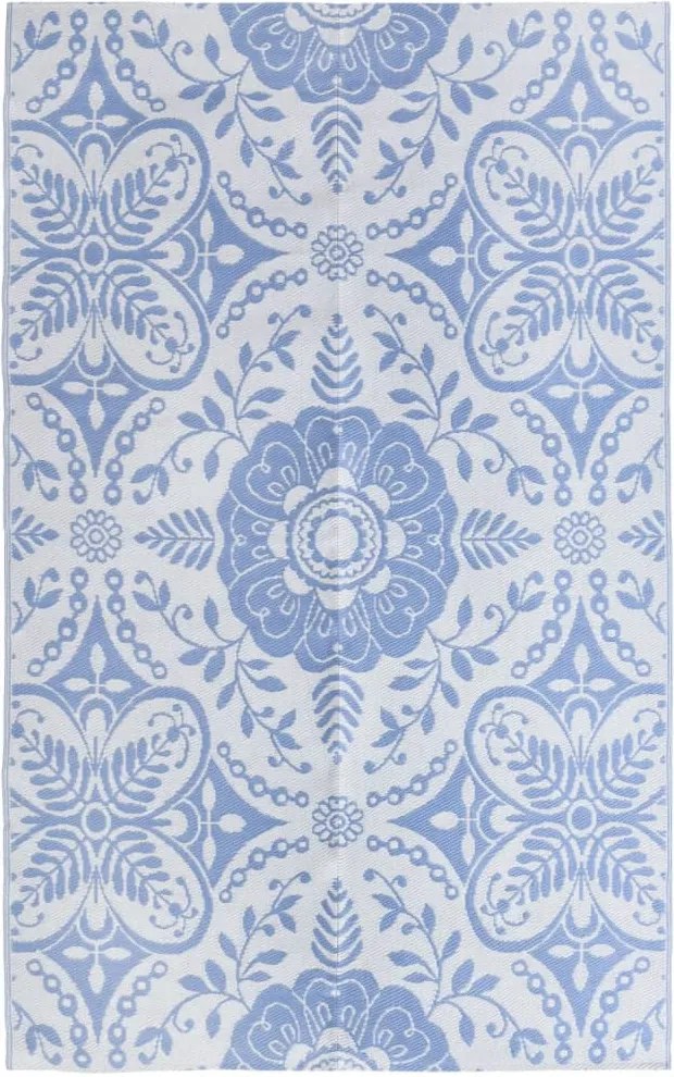 vidaXL Covor de exterior, ARAKIL bleu, 190x290 cm, PP