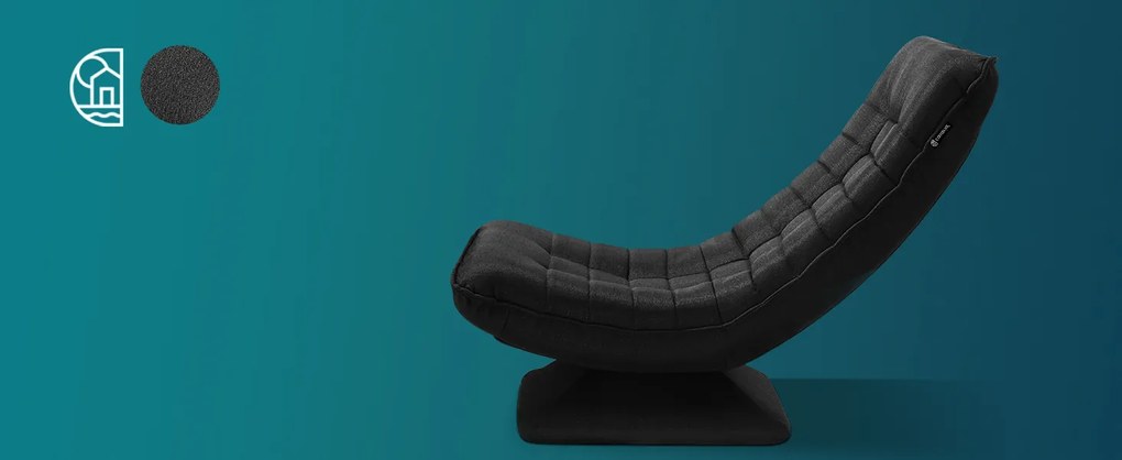 Deuba Scaun de lounge - negru