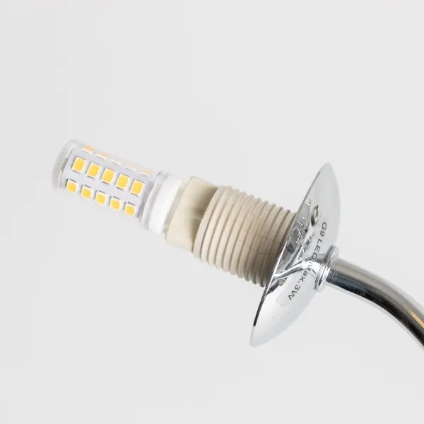 Brilagi - Lustră LED aplicată MISTEL 15xG9/3W/230V crom negru/fumuriu