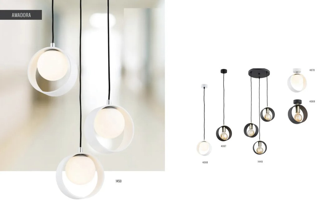 Pendul stil minimalist AMADORA negru