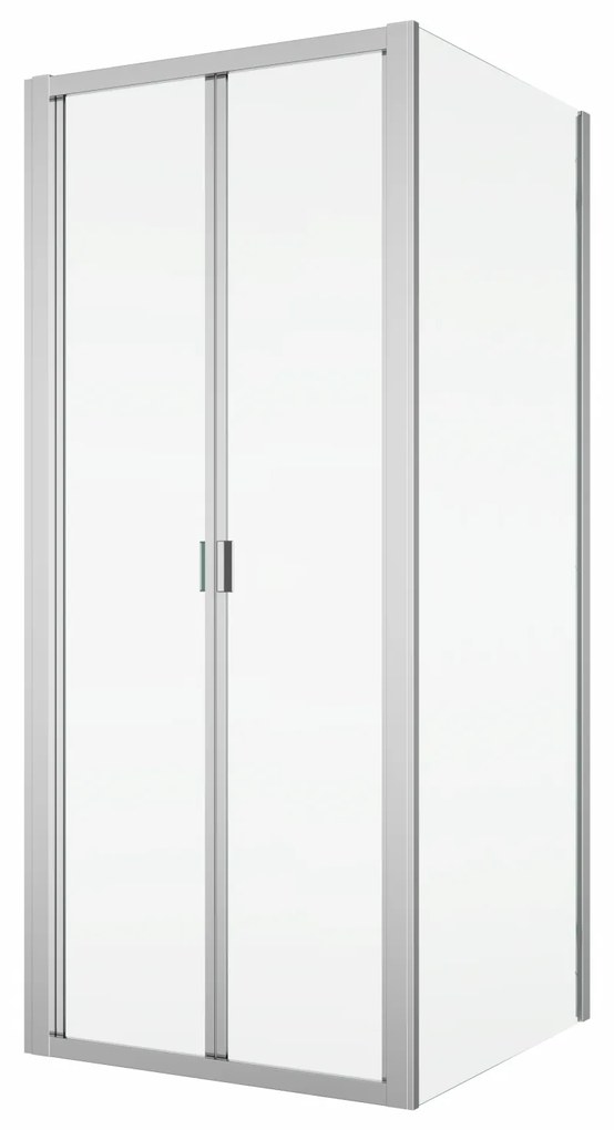 Cabina de dus 80x120 cm, cu usa pliabila culisanta, crom, Ronal Divera 800 mm, 1200 mm, Crom