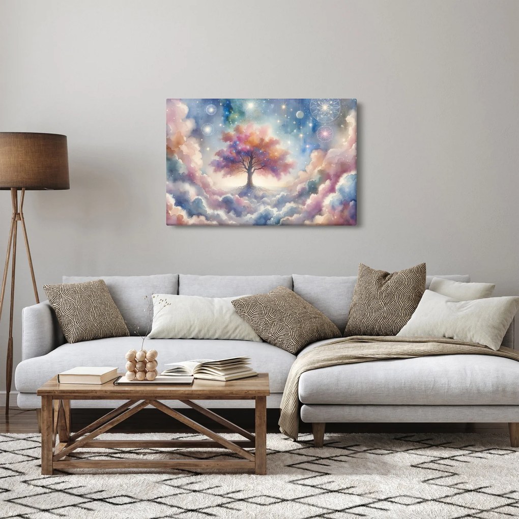 Tablou – Arborele vieții printre nori (90x60 cm)