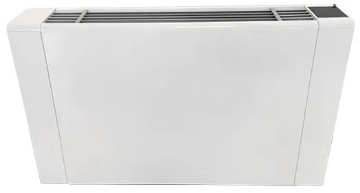 VentiloConvector Pardoseala, Ambianzza YG 20 Slim, Alb, Carcasat, 2 randuri, 2 tevi (tur-retur) apa, putere incalzire 1800 - 3000 W, Controller LCD, T