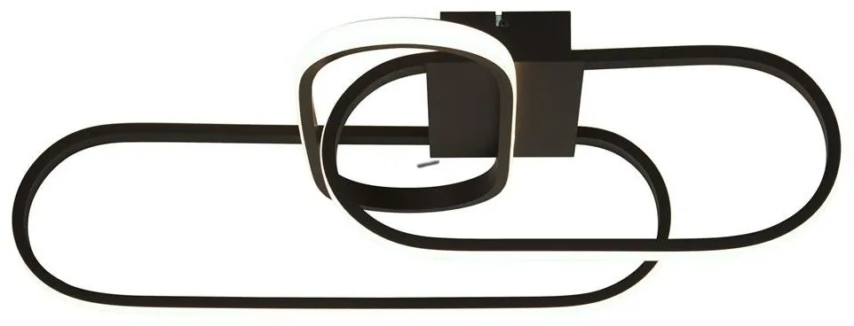 Lustra suspendata LED design modern Clip negru