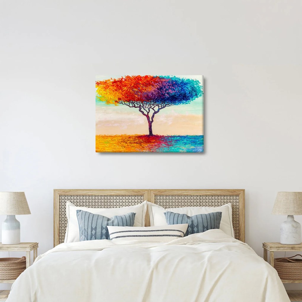 Tablou cu pom pictat (70x50 cm)