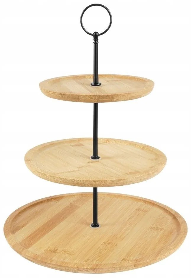 Suport pentru servit EH Bambus, în. 34 cm