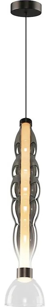 Lustră LED pe cablu LUCCO LED/18W/230V d. 15 cm fumuriu