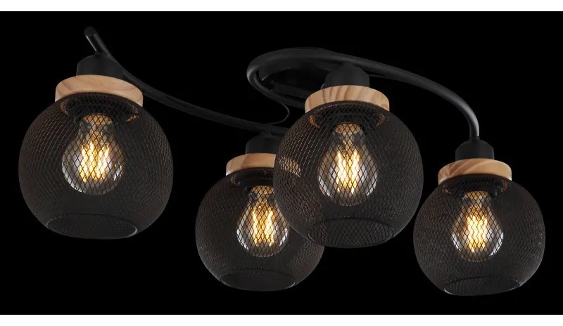 Lustra aplicata pendule design modern 4 brate PABLO 15663-4D GL
